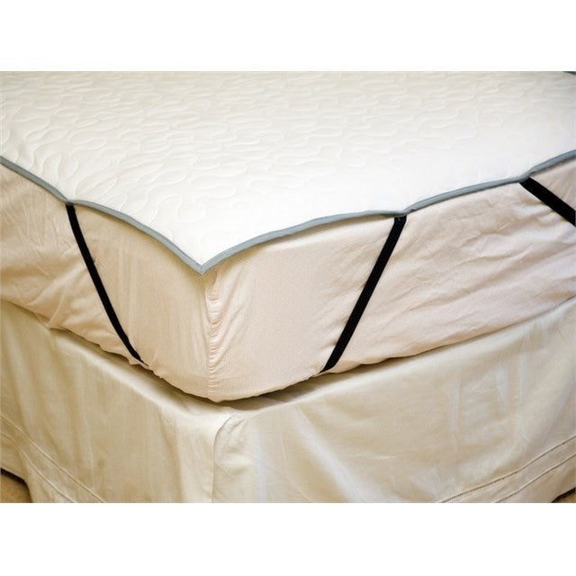 thumbnail image 2 of Eroticgel Vinyl Fitted Waterproof Mattress Protector - Queen Size, Black, Bed Wetting Protection 2 of 5